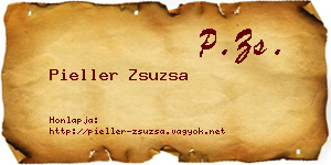 Pieller Zsuzsa névjegykártya